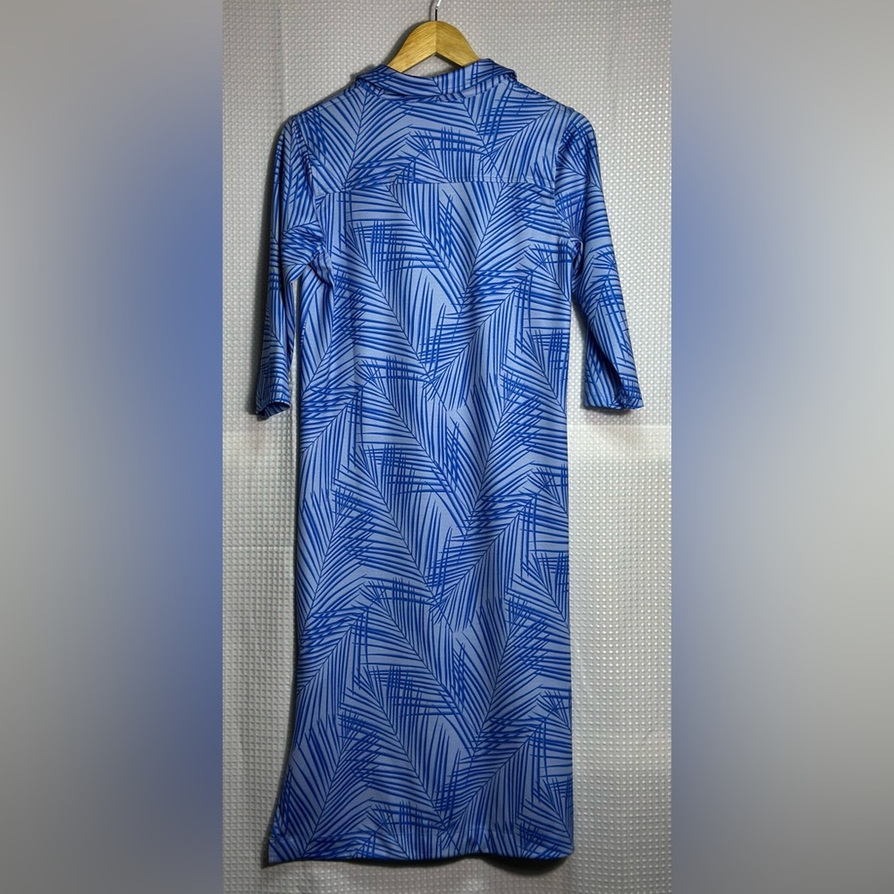 Vineyard Vines Women's Blue Sankaty Midi Margo Shirt Dress Size Small. - Picture 3 of 5